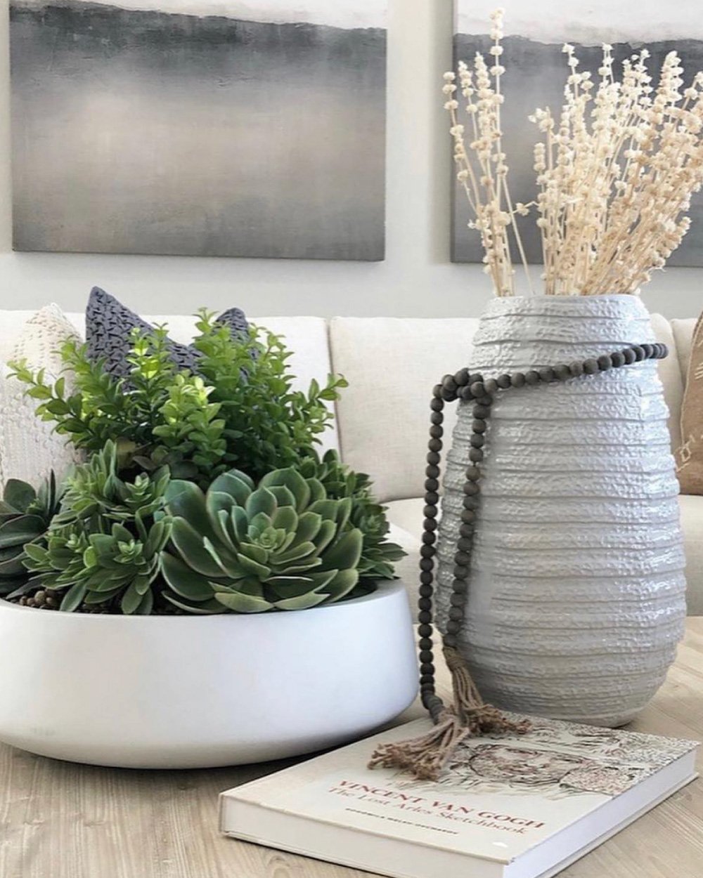 Silk succulent arrangement
